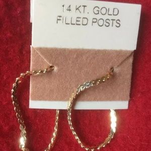 14KT Gold Filled Chain Posts/Earrings